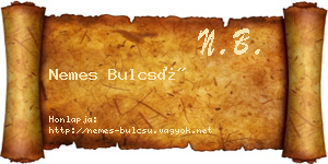 Nemes Bulcsú névjegykártya